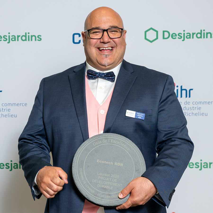 EcotechRDR remporte le Gala de l’Excellence 2025 – Catégorie Développement durable !