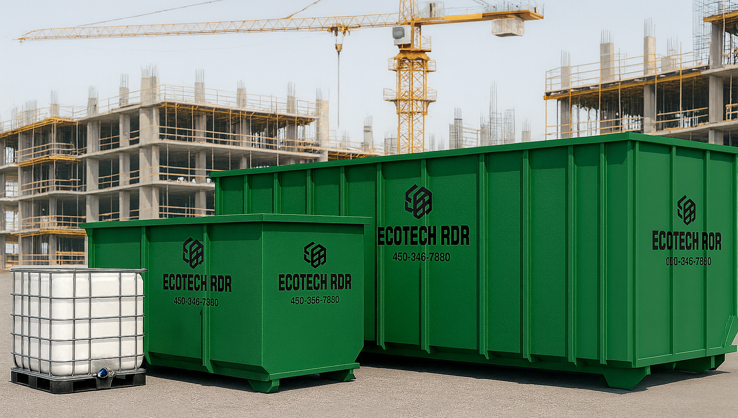 Collecte de métaux avec conteneur